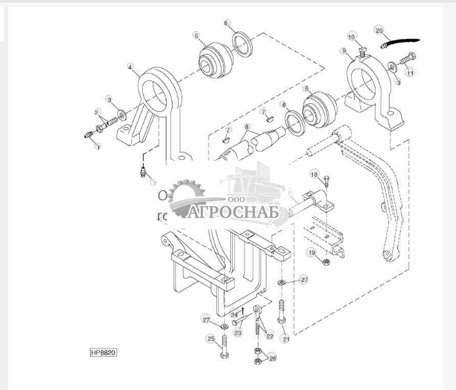 DUAL-RANGE CYLINDER DRIVE INTERMEDIATE SHAFT MOUNTING 